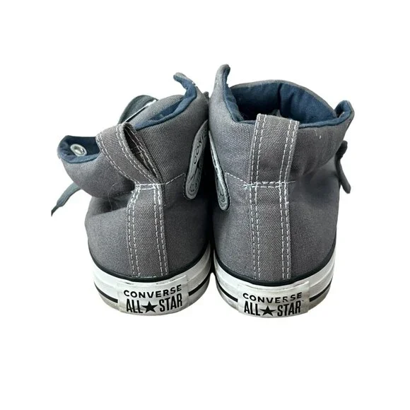 Converse Men's 7 Chuck Taylor Street Mid Hi Top Gray Cushioned Sneakers 146174F - Picture 3 of 7